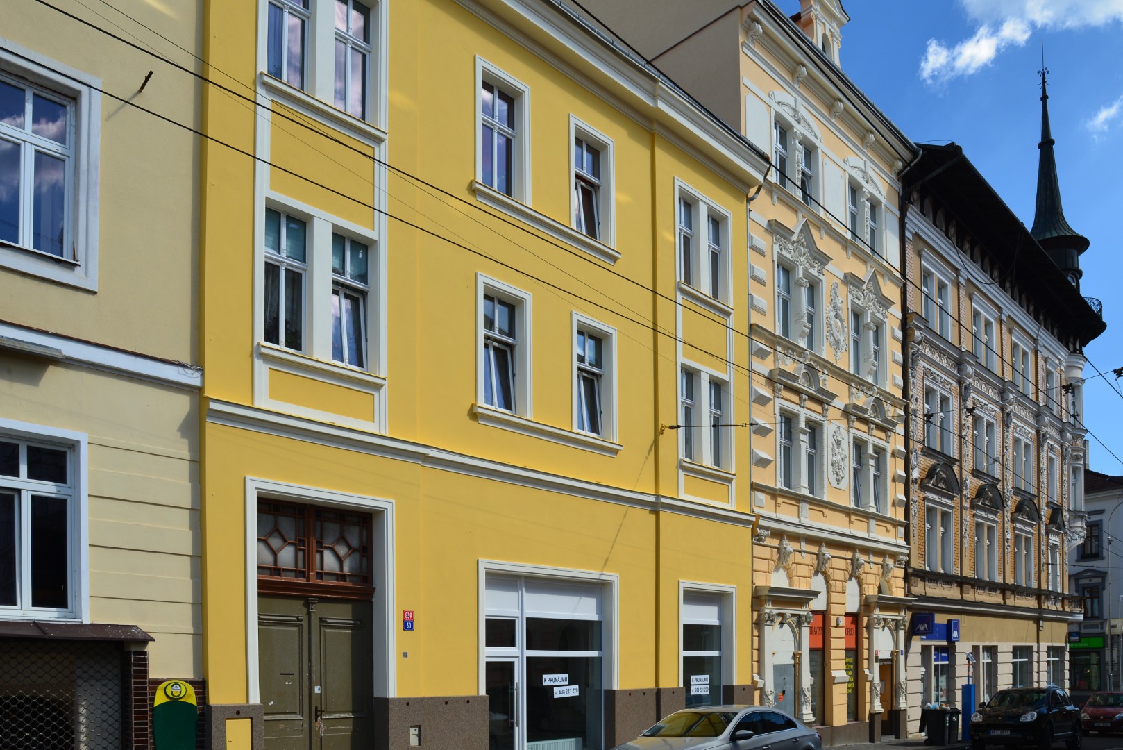 Čelní pohled na dům